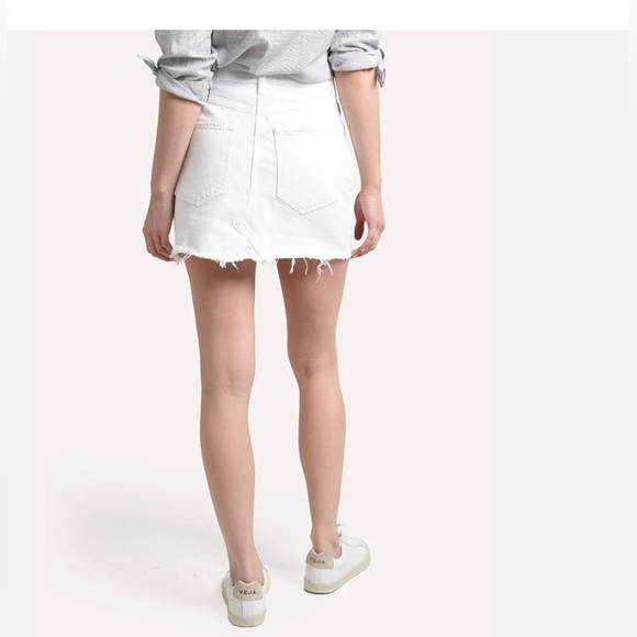 AGOLDE QUINN HI RISE SKIRT WHITE 28 - Picture 2 of 10